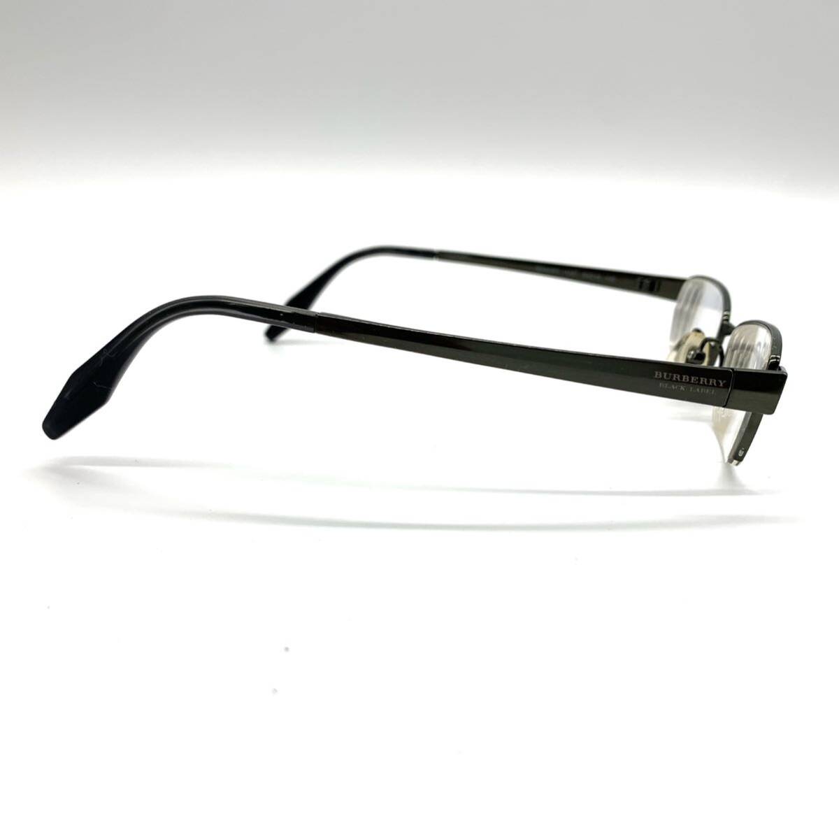 BURBERRY バーバリーブラックレーベル メガネフレーム 度入り 眼鏡 アイウェア ハーフリム YBX048の画像4