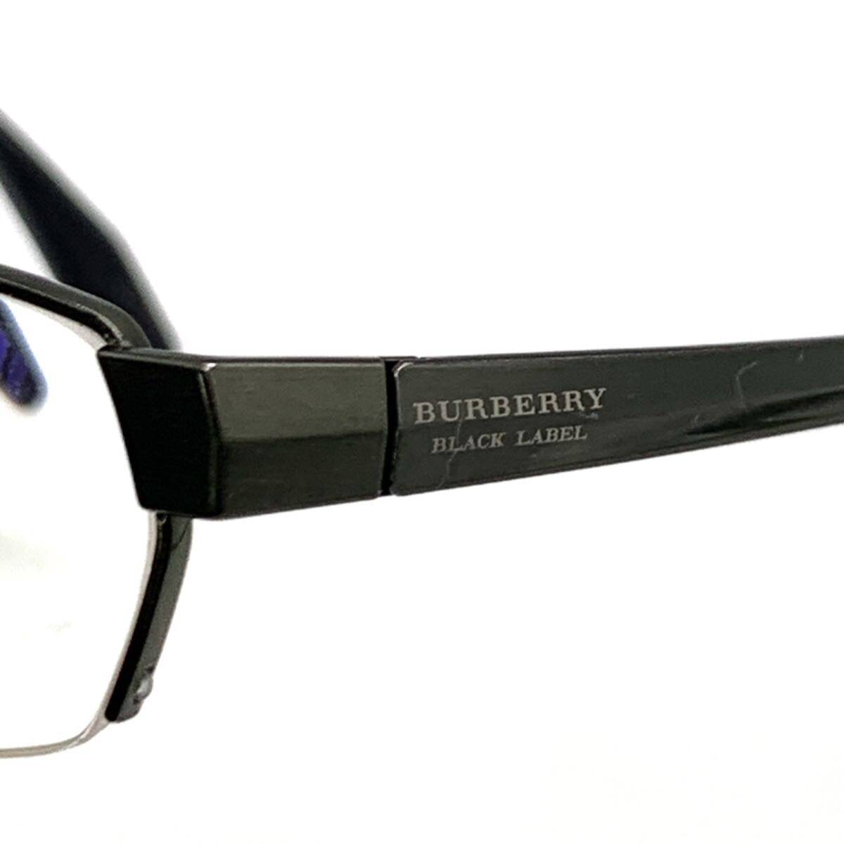 BURBERRY バーバリーブラックレーベル メガネフレーム 度入り 眼鏡 アイウェア ハーフリム YBX048の画像9