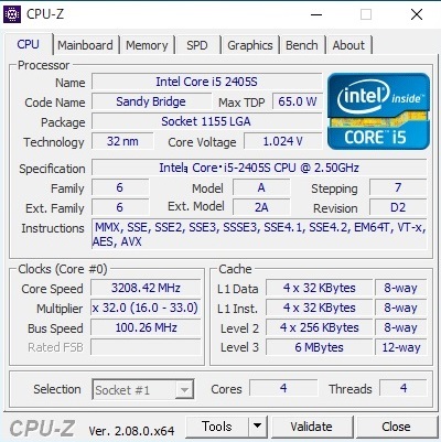 * power saving version i5-2405S 2.50GHz Sandy Bridge/6MB/SR0BB/LGA1155 working properly goods prompt decision!④* postage 120 jpy!