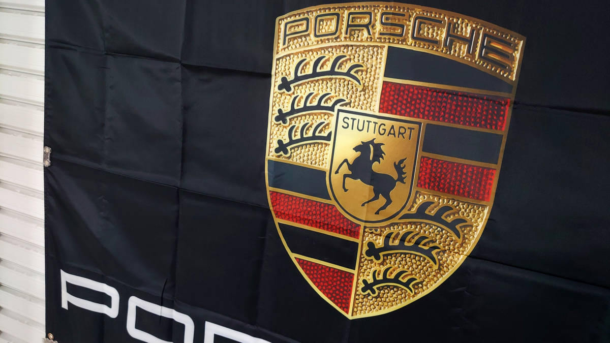 ポルシェ フラッグ 1500×900㎜ P40 バナー 看板 タペストリー カーショップ アクセサリー porsche 911 ケイマン ボクスター ガレージ装飾の画像7