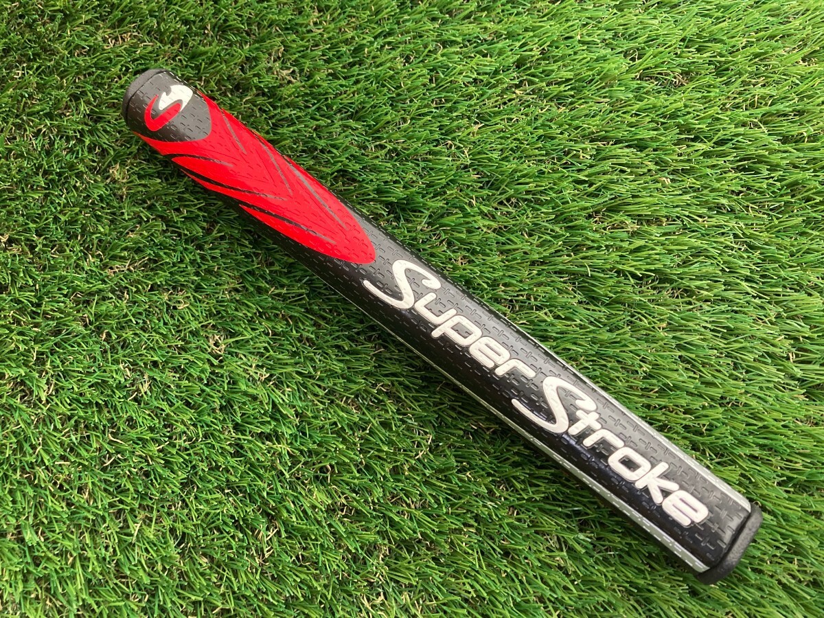 ■SuperStroke スーパーストローク Mid Slim 2.0 ゴルフ グリップ パターグリップ 黒赤の画像1