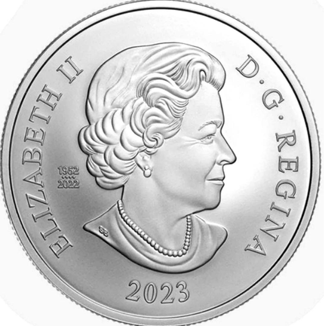 ★宝石の様な王冠★最高鑑定2023年 カナダ 聖エドワード王冠 20ドル 銀貨 エリザベス２世マットプルーフNGC PF70 MATTE ファーストリリースの画像2