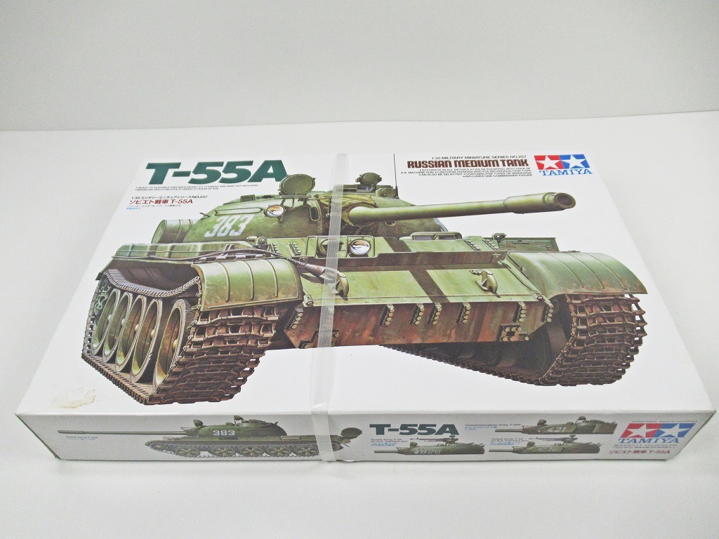 ◆[M22]未使用品　タミヤ　1/35スケール　ソビエト戦車 T-55A　ミリタリーミニチュアシリーズNO.257　プラモデル　未組立_画像2