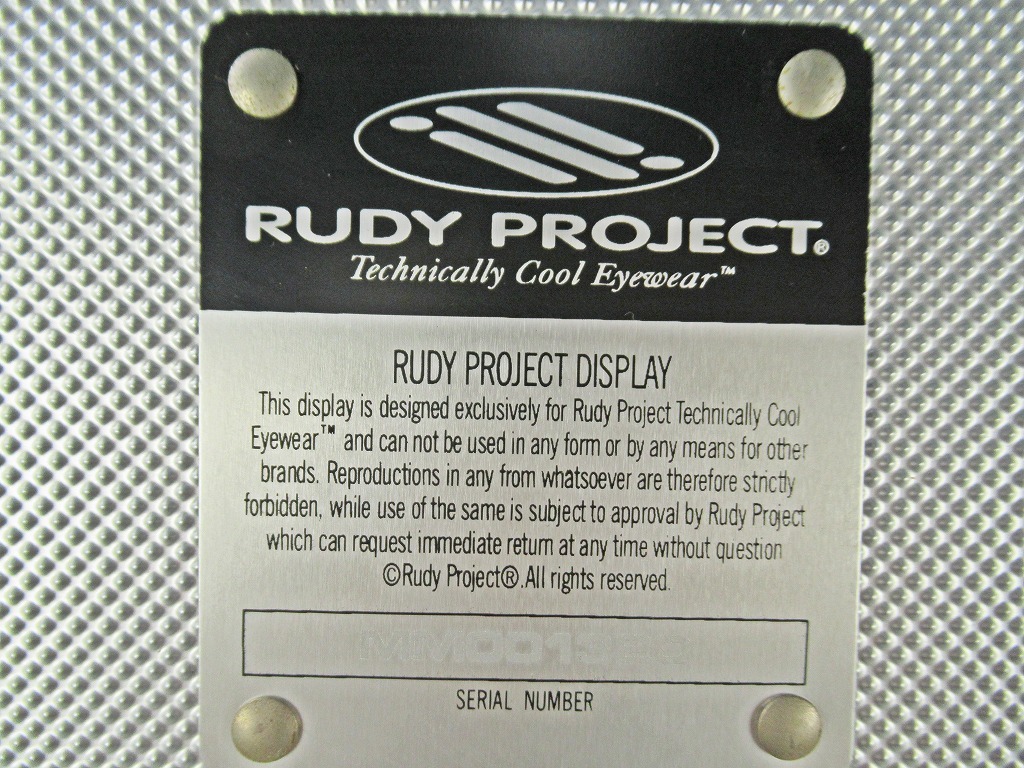 *[C63]RUDY PROJECT Rudy Project очки дисплей кейс солнцезащитные очки витрина алюминиевый ключ имеется дисплей коллекция 