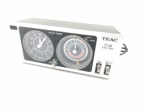 ○ティアック TT-24 トータルタイマー TEAC 昭和レトロ オーディオタイマー 時計 TOTAL TIMER オーディオ機器 B-41716 @80 ○の画像2