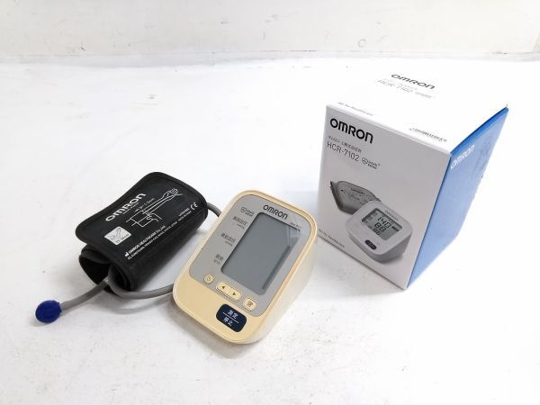 ▲ 元箱付 動作品 OMRON オムロン 家庭用 上腕式血圧計 HEM-8713 血圧計 0410B-1 @80 ▲の画像1