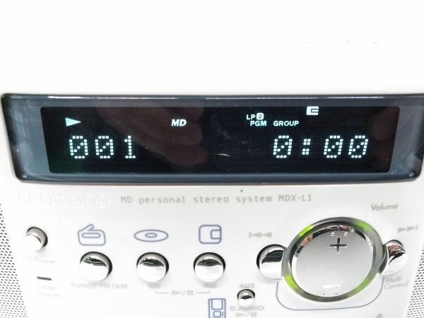 ♪KENWOOD ケンウッド MDパーソナルステレオシステム CD/MDコンポ MDX-L1 2008年製 A032918E @100♪