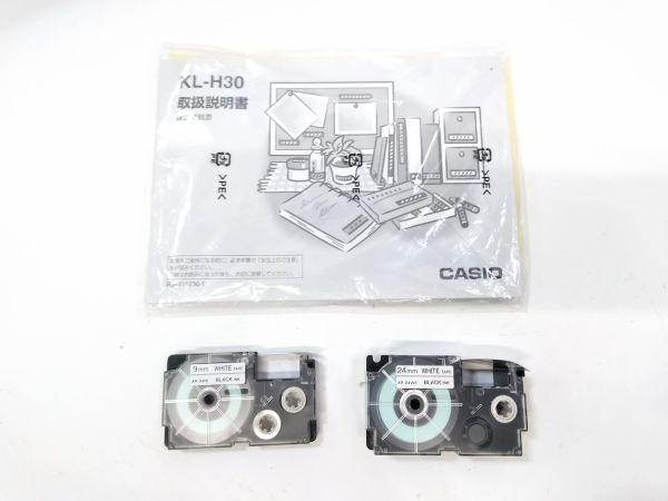 !CASIO Casio NAME LAND Fossetfo set KL-H30 case name Land original box / manual attaching A042309E @80!