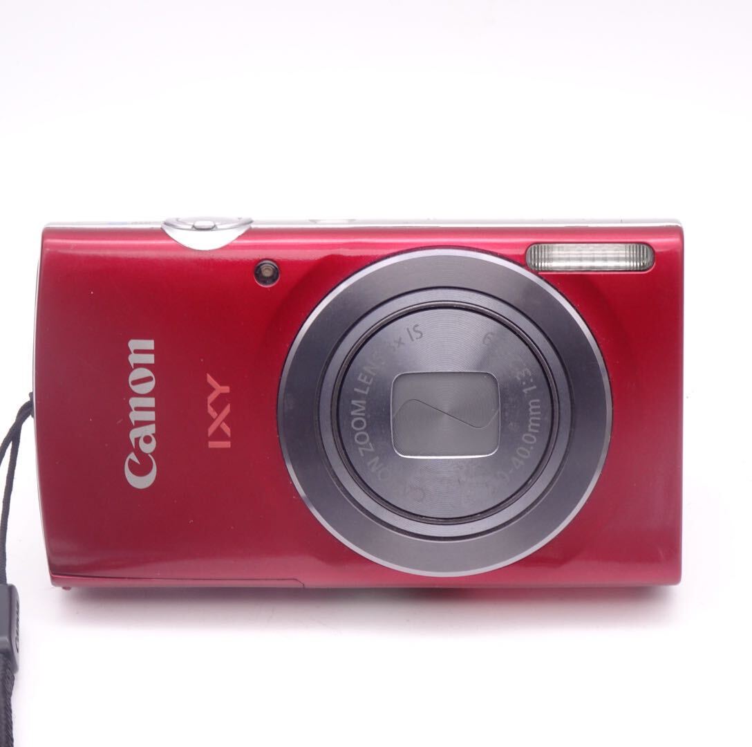 【動作確認済】 Canon IXY 160 RE レッド コンパクトデジタルカメラ キャノン イクシィシリーズ 純正バッテリー付属 1円スタートの画像2