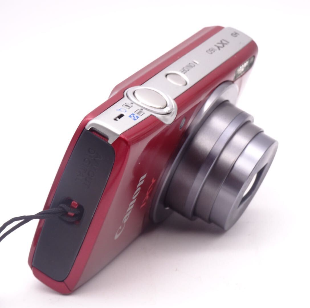 【動作確認済】 Canon IXY 160 RE レッド コンパクトデジタルカメラ キャノン イクシィシリーズ 純正バッテリー付属 1円スタートの画像6
