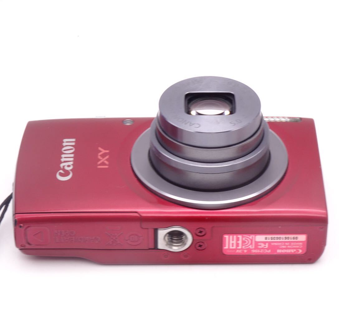 【動作確認済】 Canon IXY 160 RE レッド コンパクトデジタルカメラ キャノン イクシィシリーズ 純正バッテリー付属 1円スタートの画像9