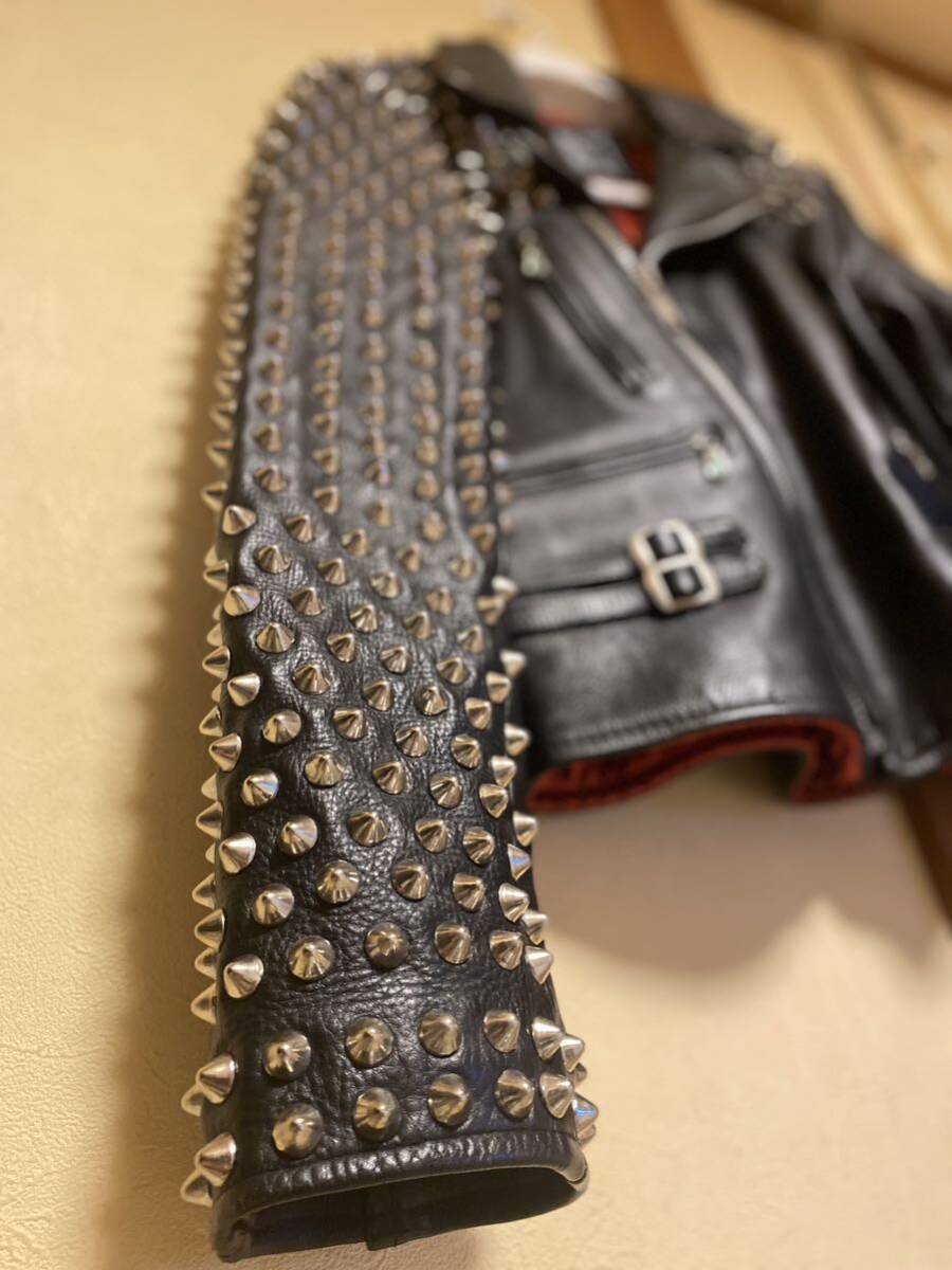 鋲ジャン ライダース punk スタッズ ロンジャン|Yahoo!フリマ 鋲ジャン ライダース punk スタッズ ロンジャン|Yahoo!フリマ