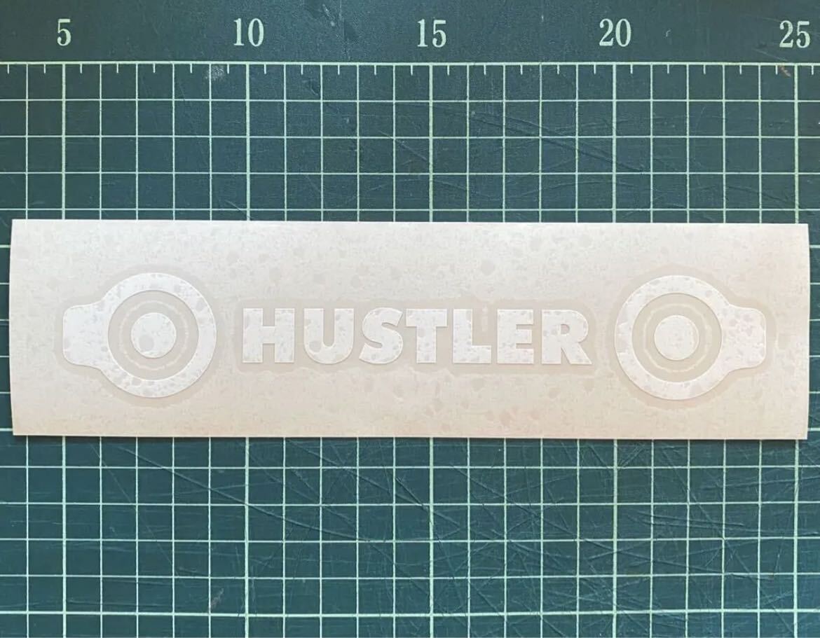 2枚セット☆カーステッカー【HUSTLER】スズキハスラー・黒_画像3