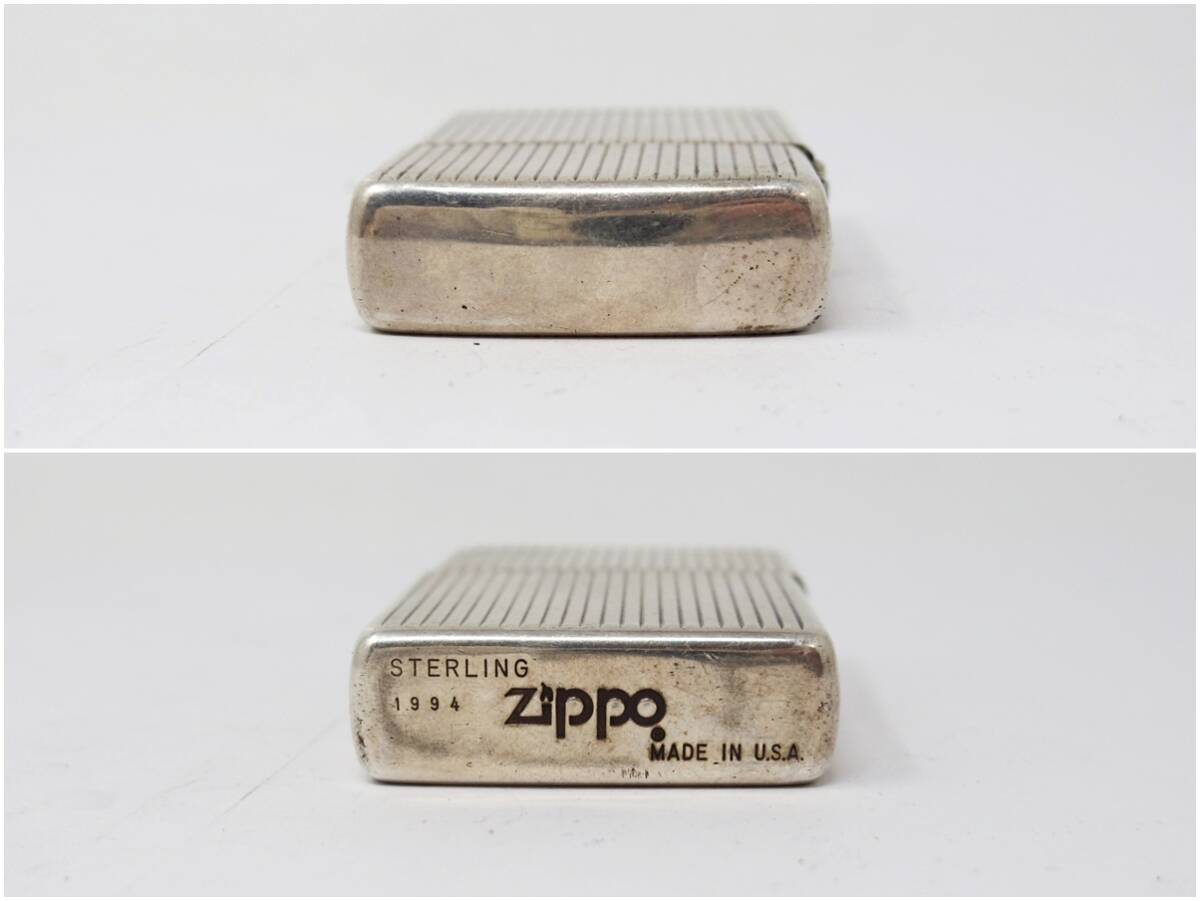 ZIPPO ジッポー 1994 スターリングシルバー 銀 ストライプ ライター オイルライター 　　＃122_画像4