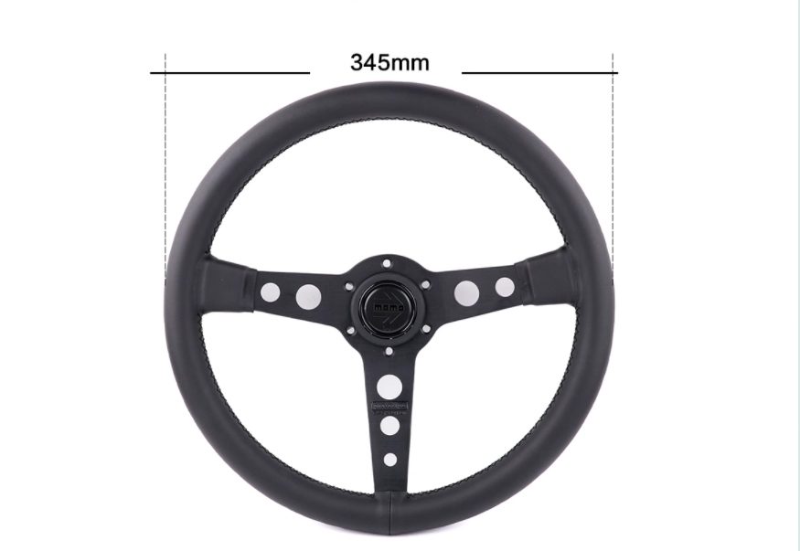 #033 new goods steering gear steering wheel 350mm/14 -inch leather racing momo sport steering wheel 