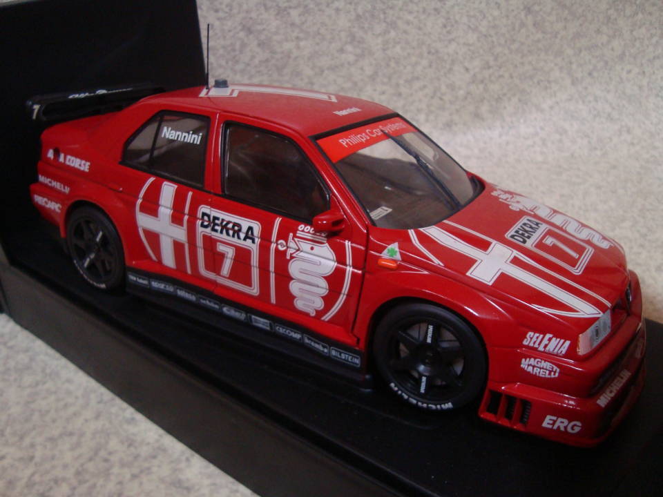 MINICHAMPS 1/18 DTM アルファロメオ 155 V6 TI #7 A.Nannini 1993 ミニチャンプス 未展示未使用の画像6