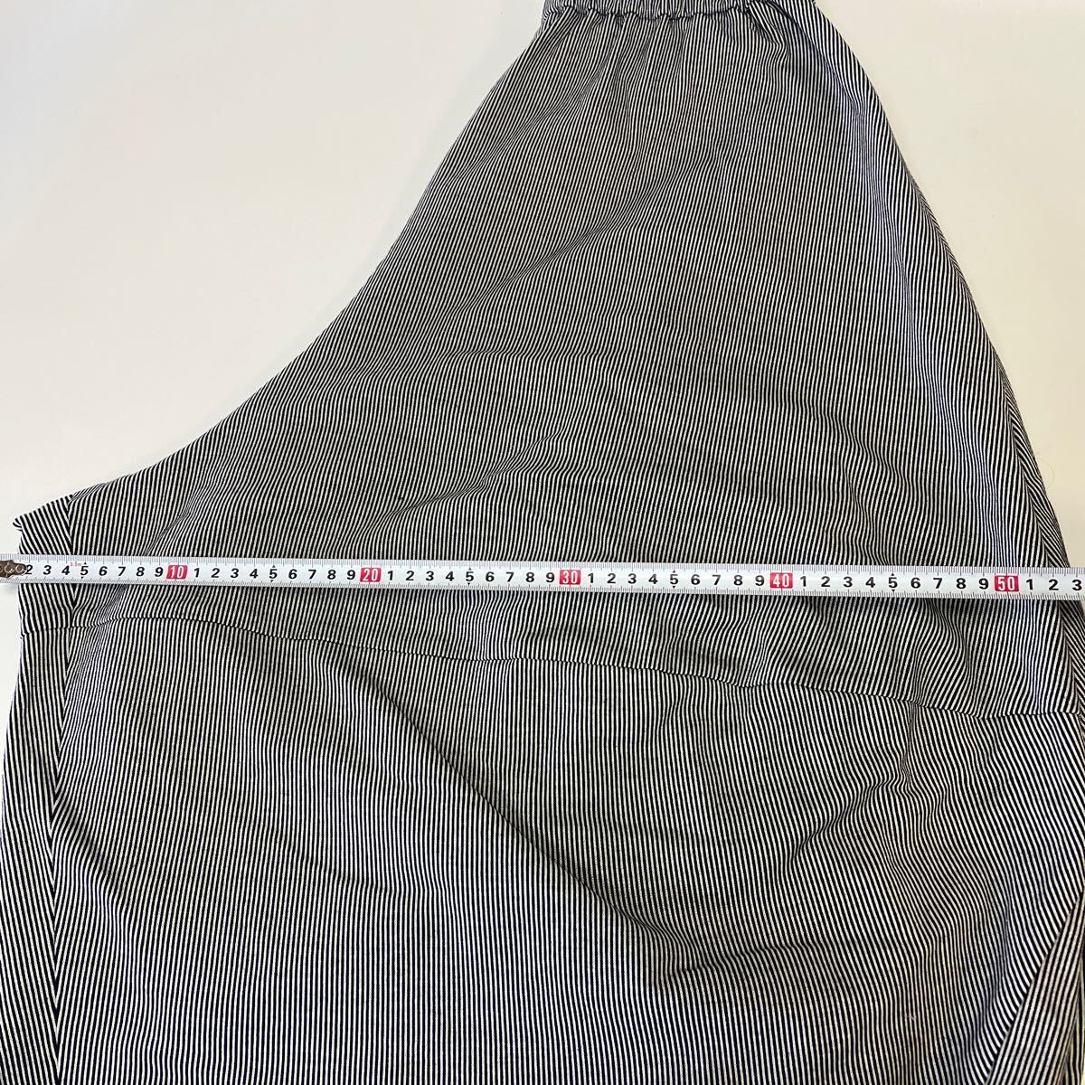 A209senso Uni ko. rain lady's wide pants goose pants sarouel pants declared size 40 stripe cut and sewn material 