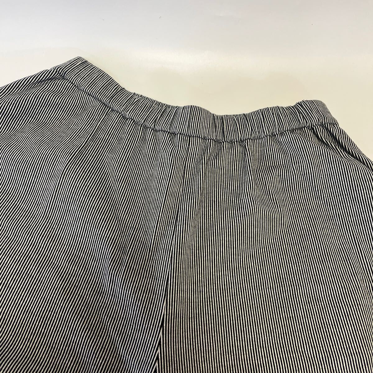 A209senso Uni ko. rain lady's wide pants goose pants sarouel pants declared size 40 stripe cut and sewn material 