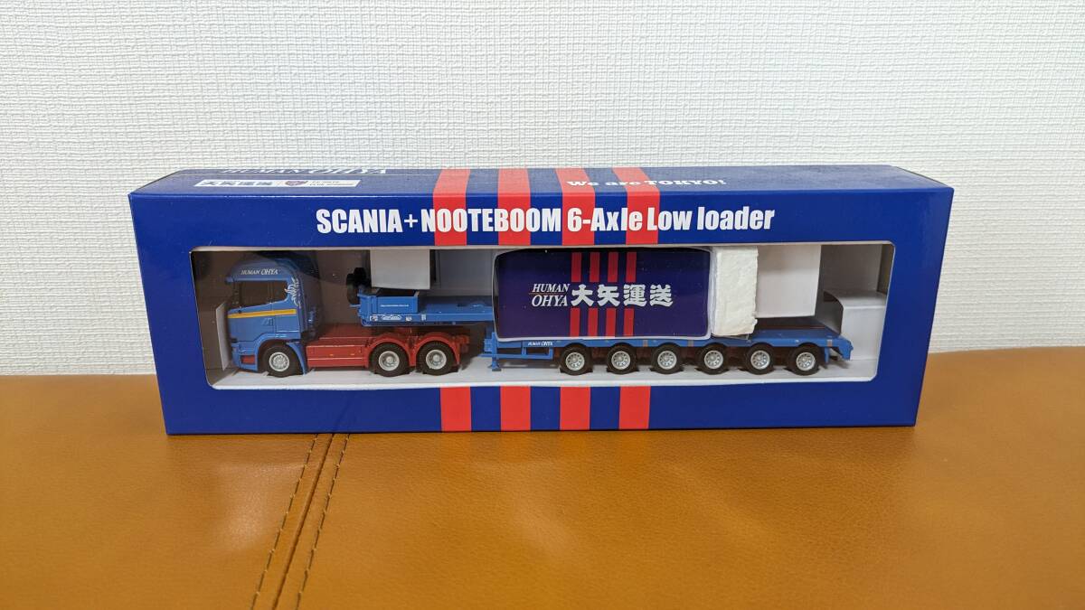 ＊＊＊ ケンクラフト KEN KRAFT SCANIA NOOTEBOOM6-AxleLow-loaderトレーラー 大矢運送 FC東京カラー 未使用未開封＊＊＊の画像1