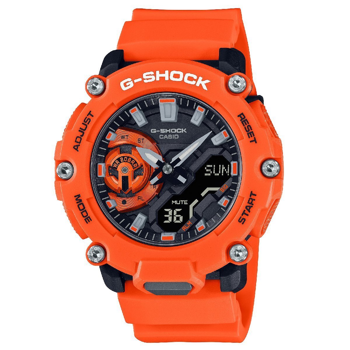 1円～1スタ レスキューオレンジ G-shock Gショック 精悍なカーボンコア 逆輸入 新品未使用 本物200m防水メンズ腕時計カシオCASIOミリタリー