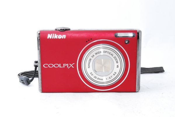 ★実用品★ ニコン NIKON COOLPIX S640 レッド コンパクトデジタルカメラ #J98055-065の画像1