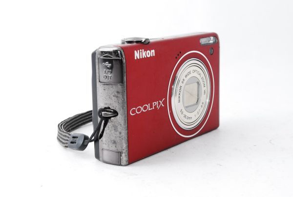 ★実用品★ ニコン NIKON COOLPIX S640 レッド コンパクトデジタルカメラ #J98055-065の画像5