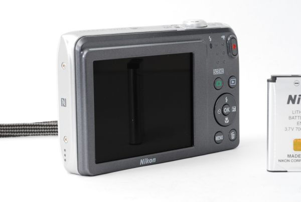 ★極上美品★ ニコン NIKON COOLPIX S3700 シルバー コンパクトデジタルカメラ #VA33200210_画像5