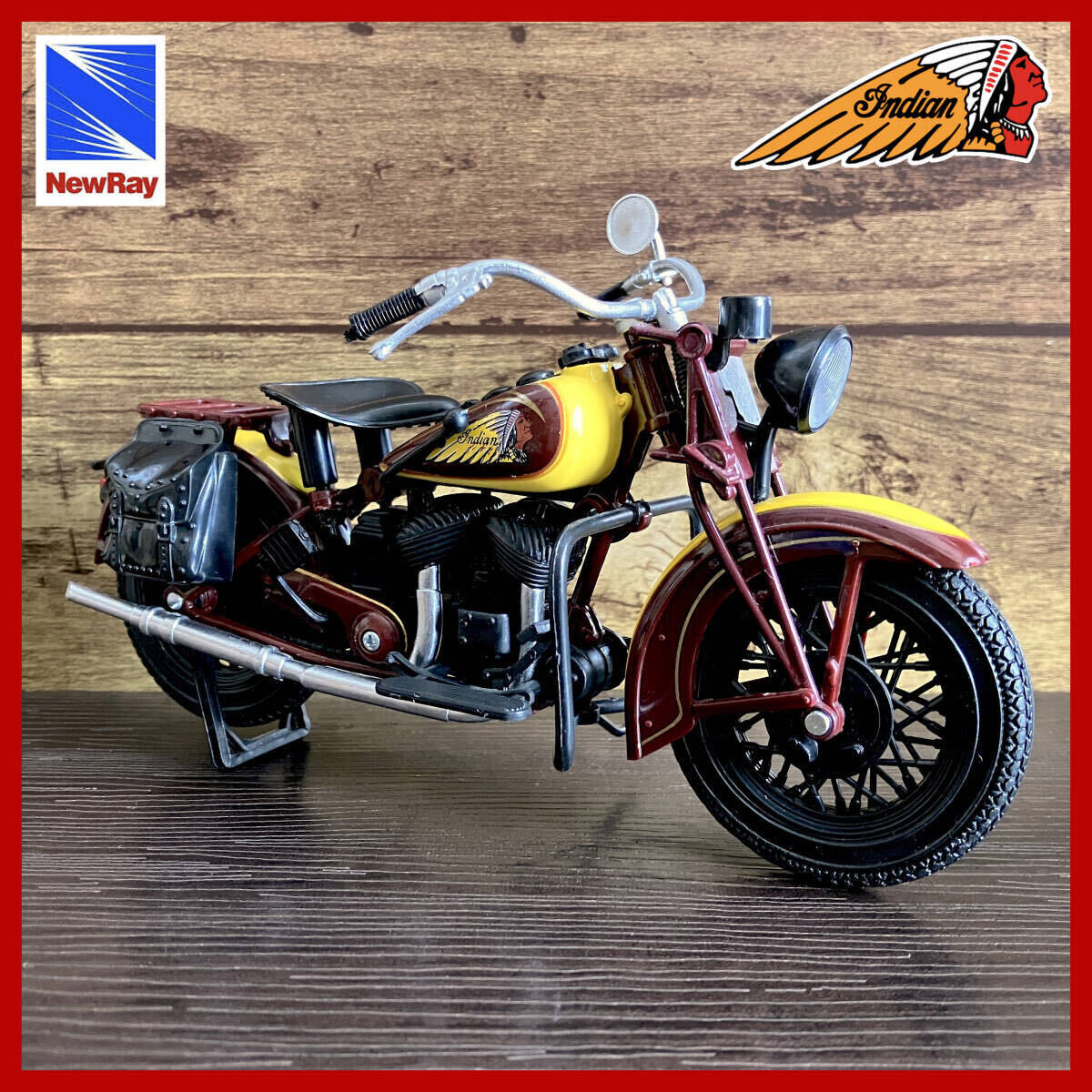 NewRay ニューレイ 1:12 『Indian Sport Scout インディアン スポーツスカウト 1934』ダイキャスト ミニカー 模型／バイク オートバイの画像1