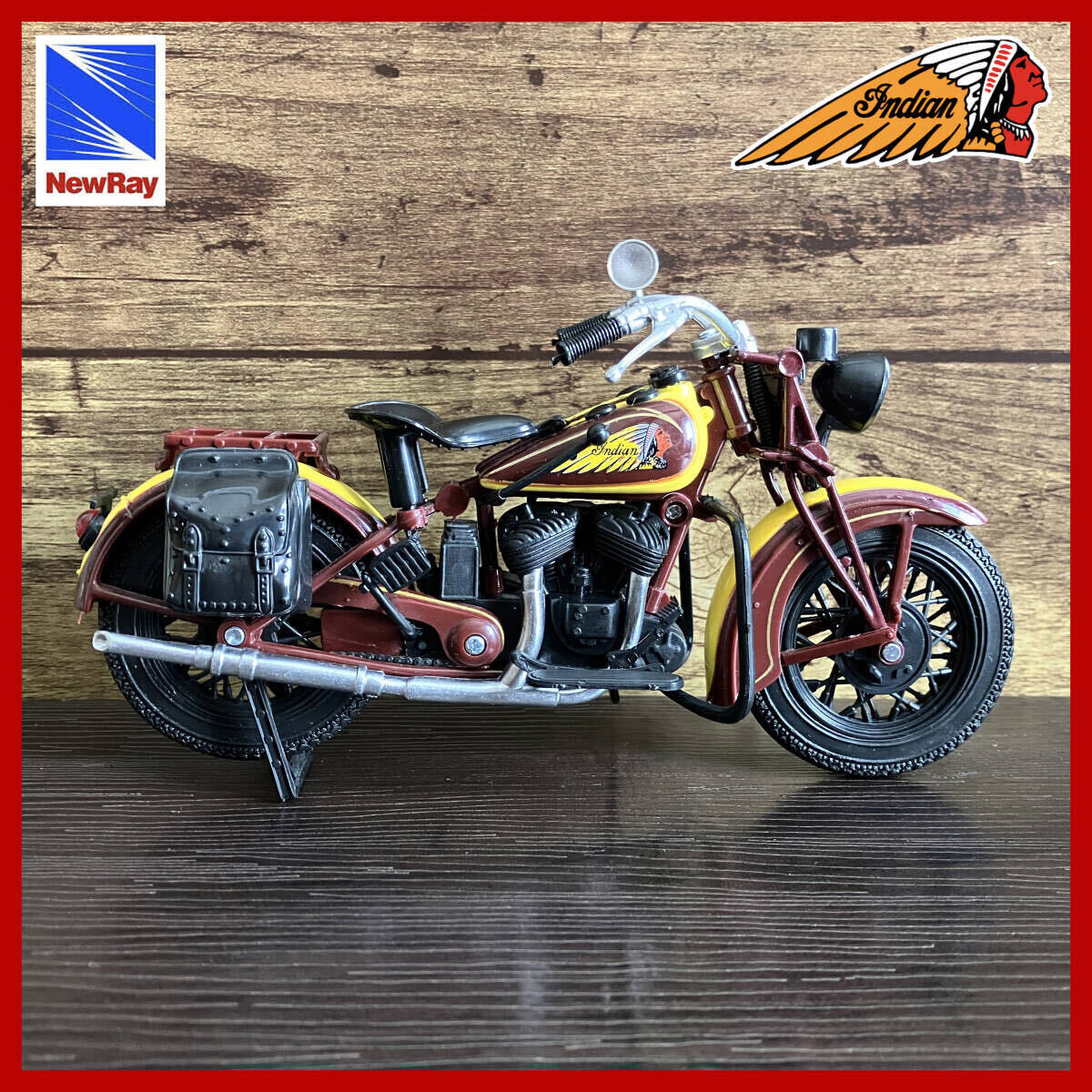 NewRay ニューレイ 1:12 『Indian Sport Scout インディアン スポーツスカウト 1934』ダイキャスト ミニカー 模型／バイク オートバイの画像3