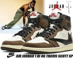 【1円スタート】NIKE NIKE TRAVIS SCOTT AIR JORDAN 1 RETRO HIGH OG トラヴィススコット エアジョーダン1 レトロ スニーカー US7 27cm_画像1