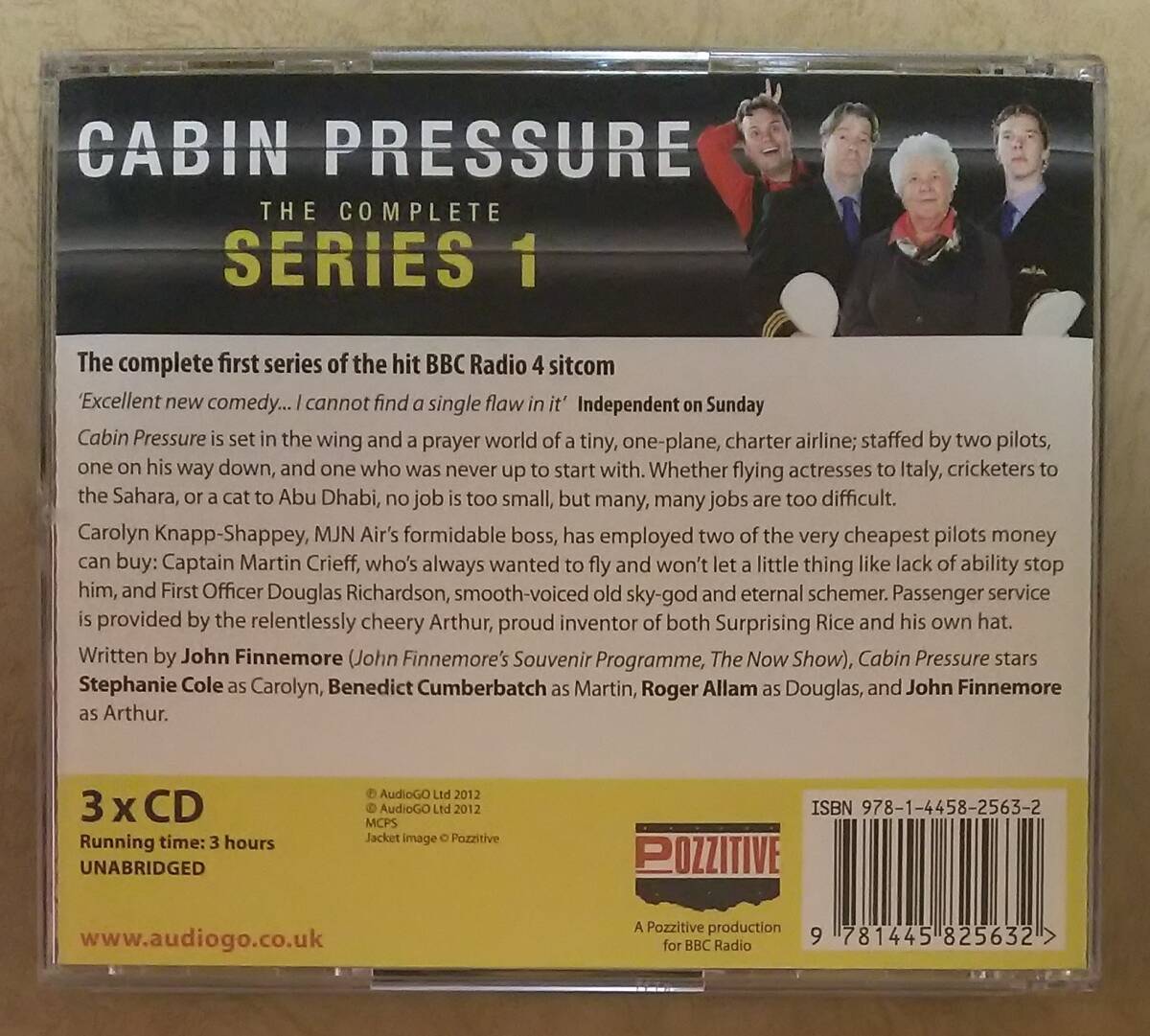 【ドラマCD】 ※3枚組CD　CABIN PRESSURE SERIES 1 (キャビン・プレッシャー シリーズ Ⅰ)　輸入盤　ラジオ・コメディ　BBC RADIO_画像2