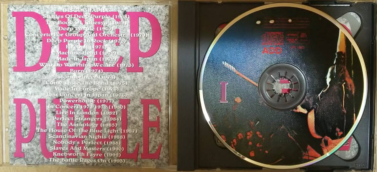 【HM/HR】 DEEP PURPLE (ディープ・パープル) / LIVE STORM Ⅰ&Ⅱ　(ライヴ・ストーム 1&2)　輸入盤　2枚組CD　1993年リリース　イタリア盤_画像3