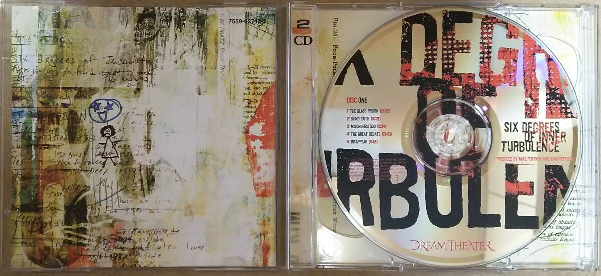 【HM/HR】 DREAM THEATER (ドリーム・シアター) / SIX DEGREES OF INNER TURBULENCE (シックス・ディグリーズ・オブ～)　輸入盤　2枚組CD_画像3