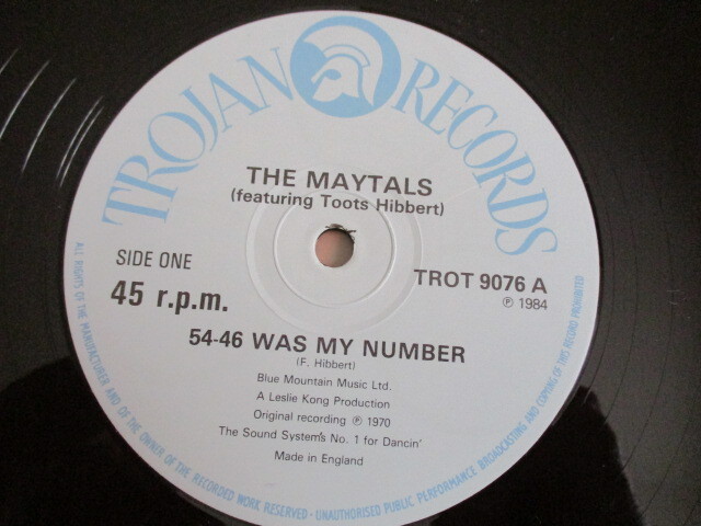 TOOTS, MAYTALS 12！54-46 WAS MY NUMBER, FUNKY KINGSTON, 概ね美品の画像3
