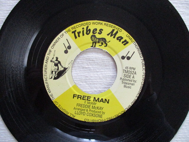 FREDDIE McKAY 7！FREE MAN, UK 7インチ EP 45, ROOTS KILLAH！美盤の画像1