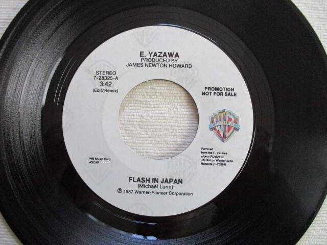 矢沢永吉 E. YAZAWA 7！FLASH IN JAPAN, US ORG プロモ 7インチ EP 45, 美盤の画像1