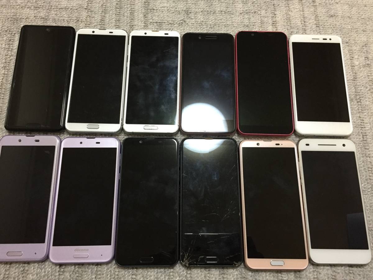 6300円 SHARP シャープ AQUOS アクオス 12台セット SHV42 SH-M08 6300円 SHARP シャープ AQUOS アクオス 12台セット SHV42 SH-M08