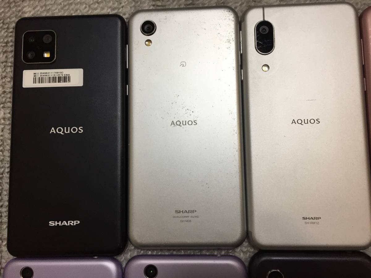 6300円 SHARP シャープ AQUOS アクオス 12台セット SHV42 SH-M08 6300円 SHARP シャープ AQUOS アクオス 12台セット SHV42 SH-M08
