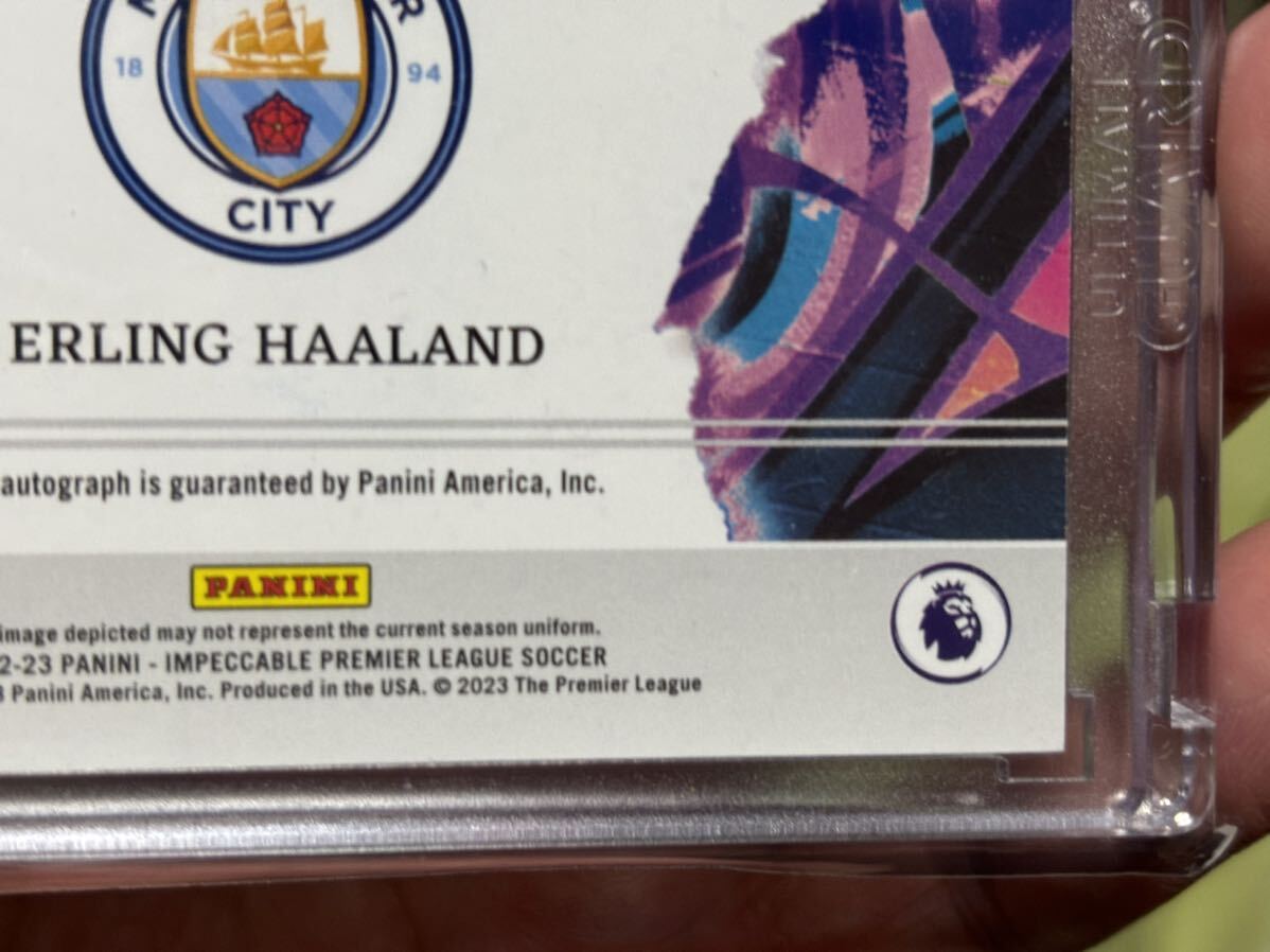 2022-2023 Panini Impeccable Soccer Erling Haaland アーリング ハーランド 12/59 オンカードオートの画像10