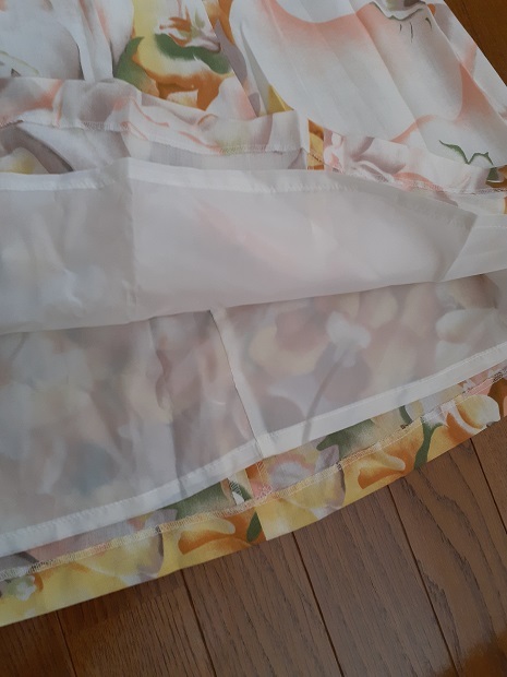 花柄ロングスカート　日本製　１１BR_画像5