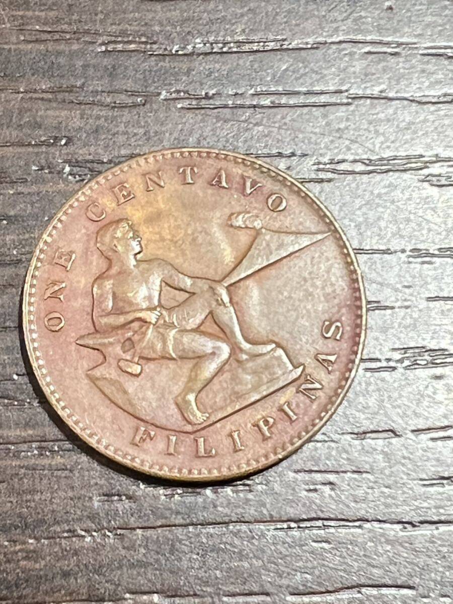 アメリカ領フィリピン 1944 1センタボ 統治下 外国コイン 硬貨 アンティーク 流通/現状品 送84 同梱可_画像1