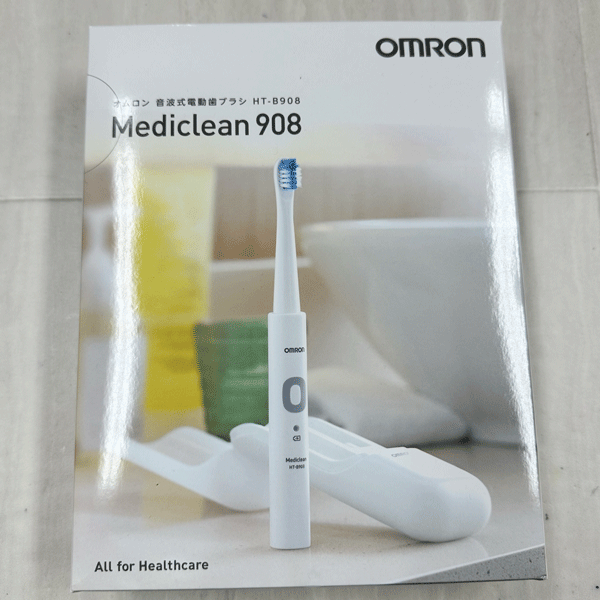 新品・在庫処分品　OMRON/オムロン　音波式電動歯ブラシ　HT-B908　Mediclean 908 _画像1
