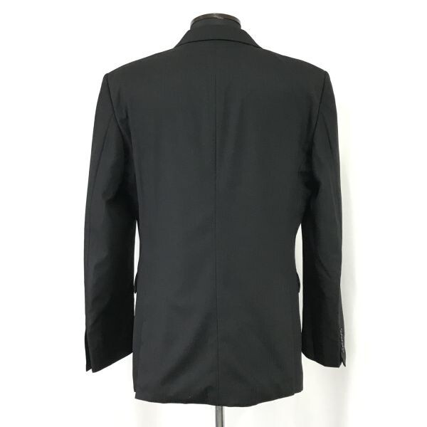  Takeo Kikuchi /TAKEO KIKUCHI* осень-зима tailored jacket [ мужской 14 L степень / чёрный / полоса /black/ шерсть 100%] общий обратная сторона костюм /Jumper*pBH699