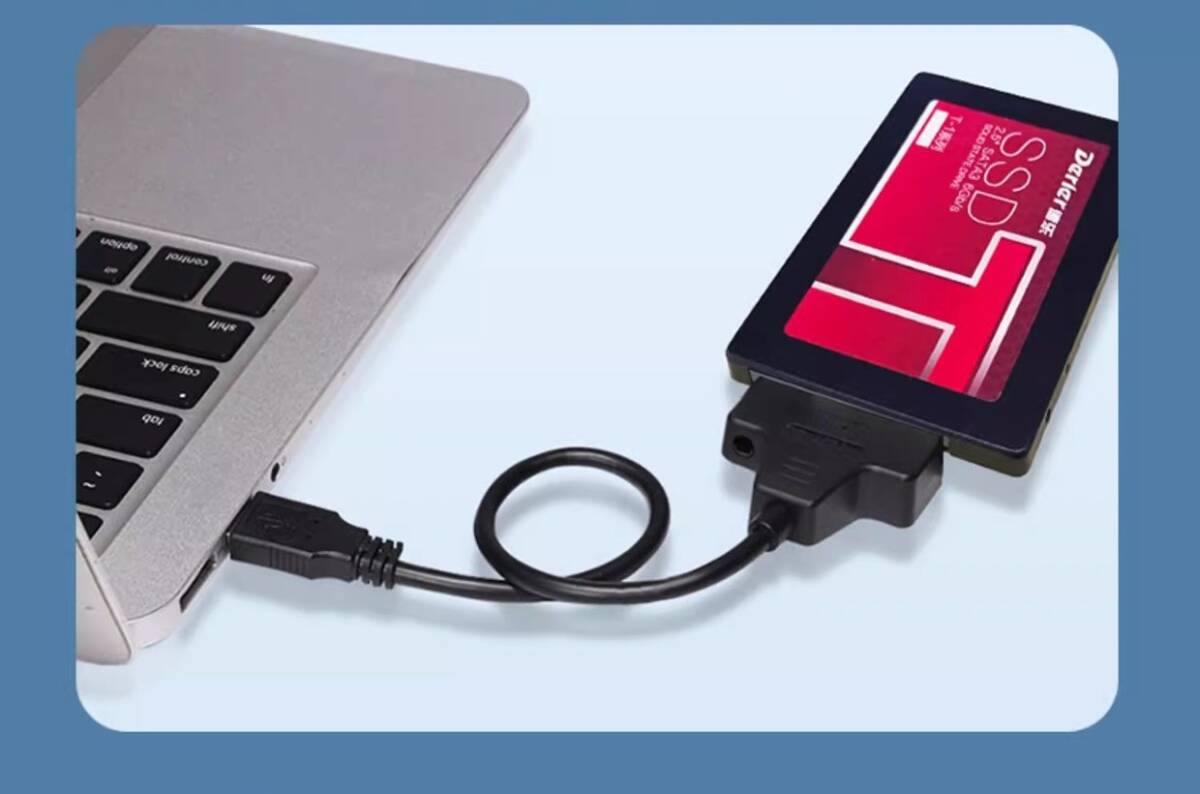 SATA USB 変換ケーブル SSD HDD 2.5インチ データ取り出しアダプター UASP対応 コンバーター 5Gbps 高速転送 Windows/Mac OS インターフェの画像4