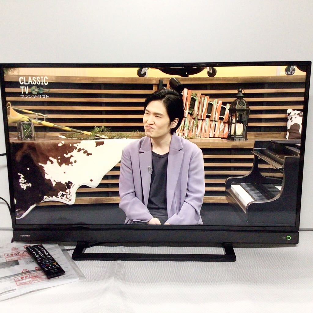 ●☆A. TOSHIBA 液晶テレビ REGZA 40S21 2019年製 40インチ 40型 東芝 レグザ テレビ リモコン付 説明書付 通電確認済み ナ5-1_画像1