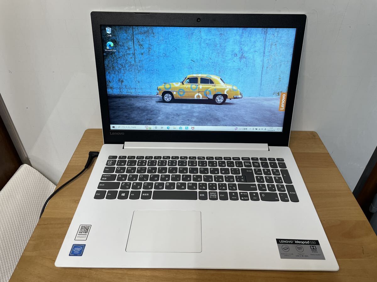 ●Lenovo レノボ 15.6型 ノートPC ideapad 330 Celeron 1.8GHz メモリ 4GB ホワイト windows10 _画像2