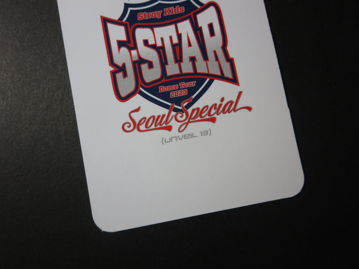 Stray Kids 2023 5-STAR Dome Tour SEOUL SPECIAL 公式グッズ 予約特典 トレカ フォトカード Felix フィリックス StrayKids スキズ_画像5