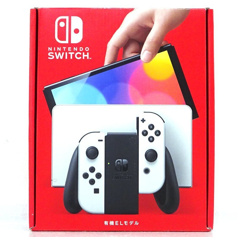 * new goods * unused * unopened * Nintendo switch ( have machine EL model ) Joy-Con(L)/(R) white * free shipping * buy certificate equipped *