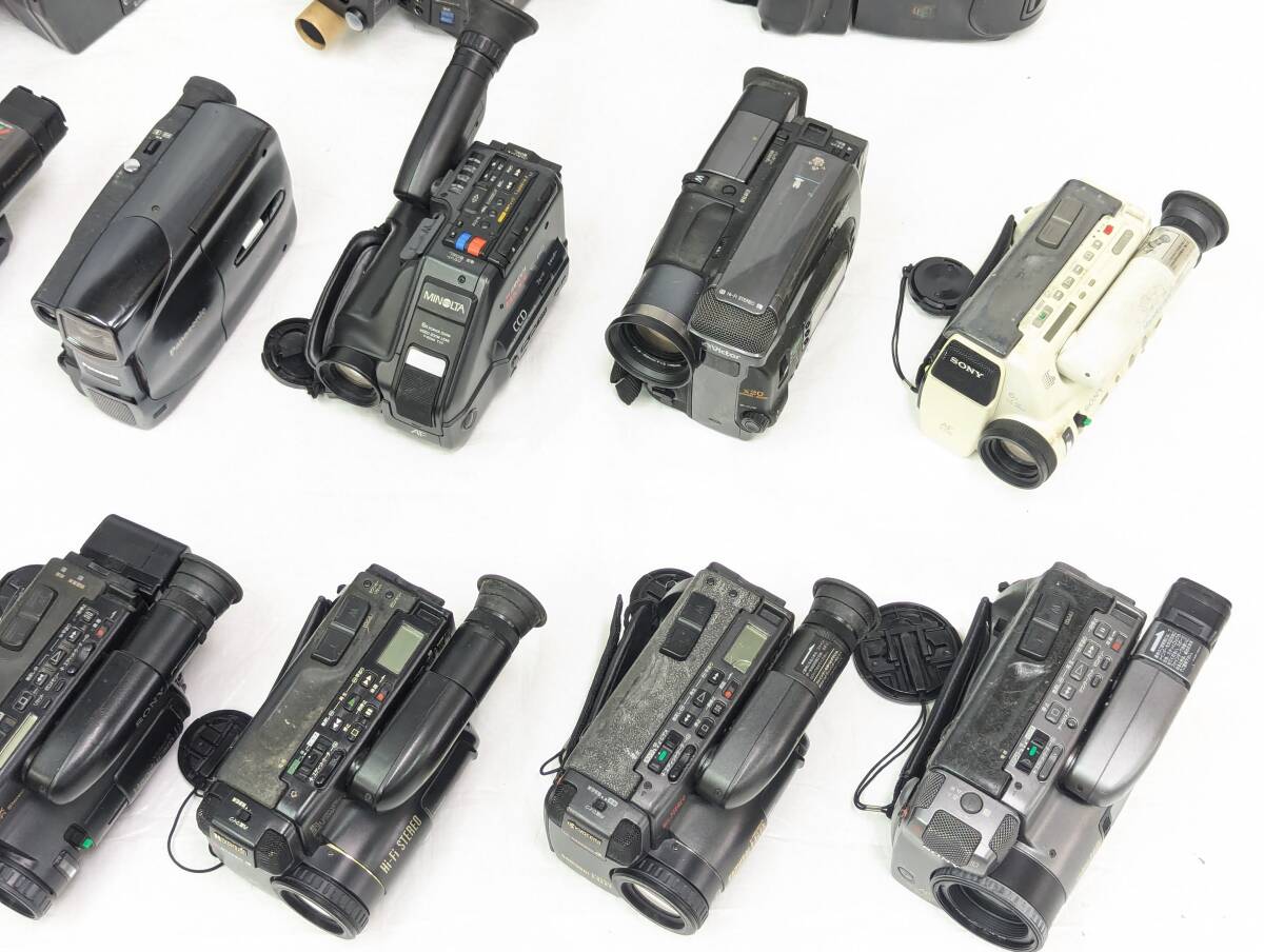 J146 SONY Panasonic SHARP JVC FUJIFILM KYOCERA MINOLTA RICOH 8mm VHSC ビデオカメラ 大量セット_画像5
