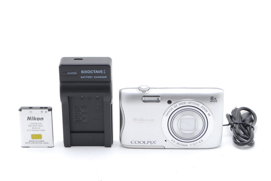 Nikon ニコン COOLPIX S3700 シルバー 新品SD32GB付きの画像2